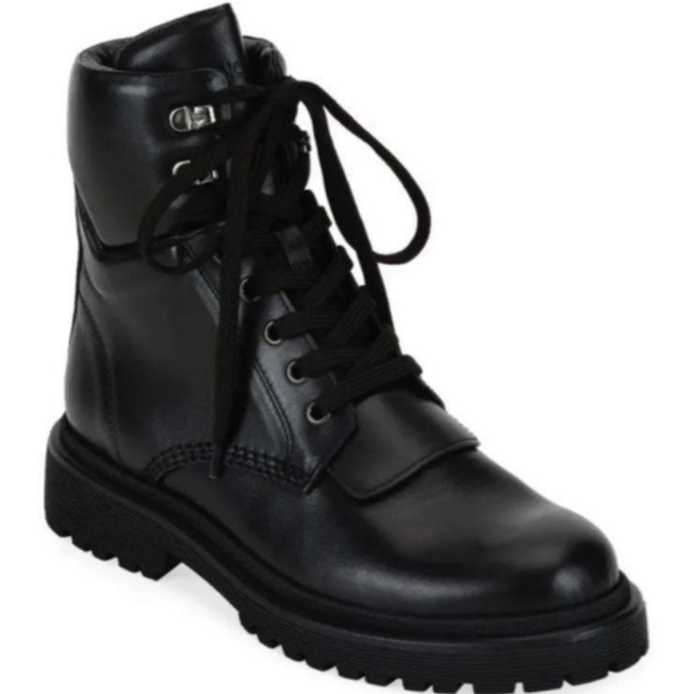 Moncler Patty Scarpa Combat Boots Size 35.5